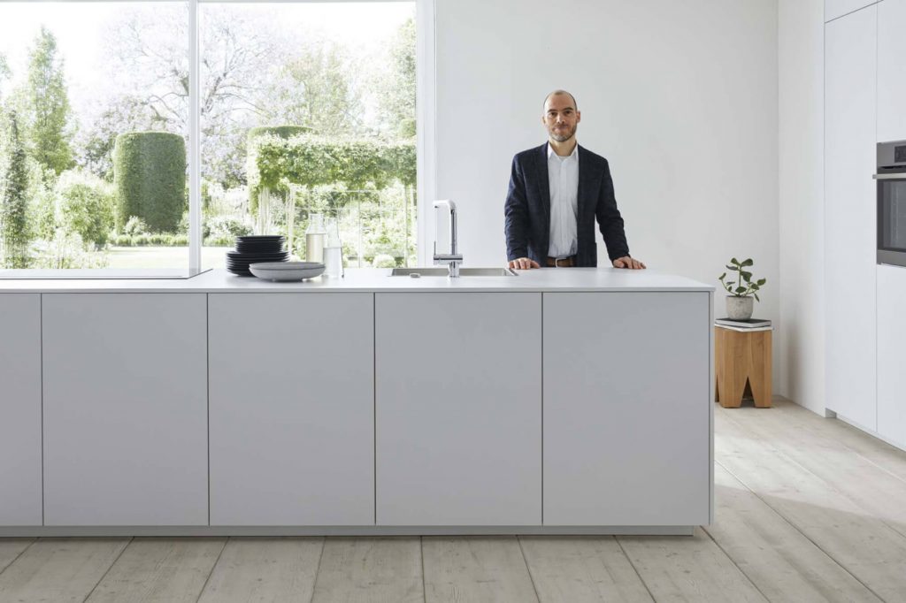 German Kitchens - Crystal White Matt Resopal - Schmid German Kitchens